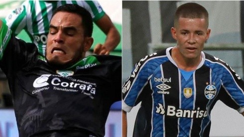 La Equidad e Grêmio se enfrentam na noite desta quinta-feira (Foto: Reprodução/Twitter e Maxi Franzoi/AGIF)
