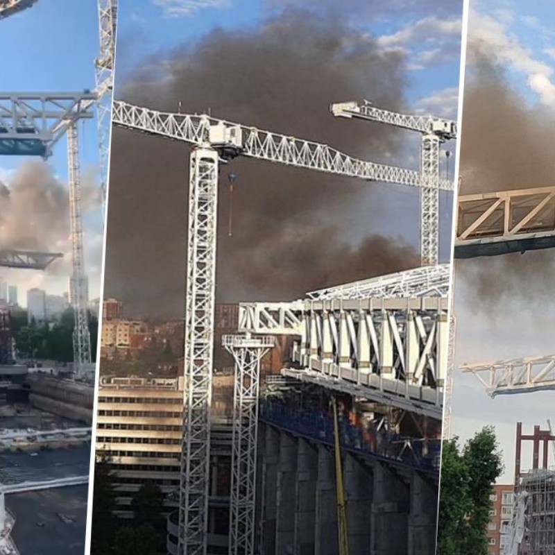 ¡Se incendió el Santiago Bernabéu! Las imágenes del caótico momento