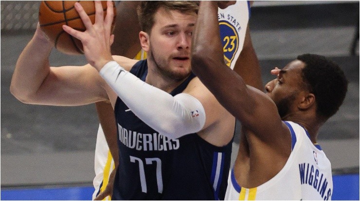 Andrew Wiggins y Luka Doncic (Foto: Getty)