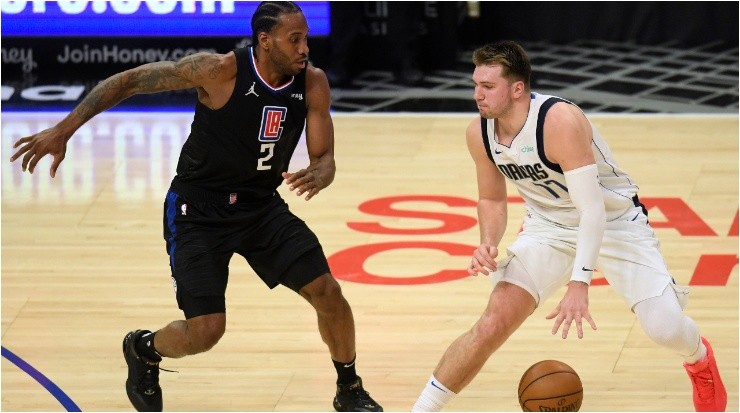 Kawhi Leonard y Luka Doncic (Foto: Getty)