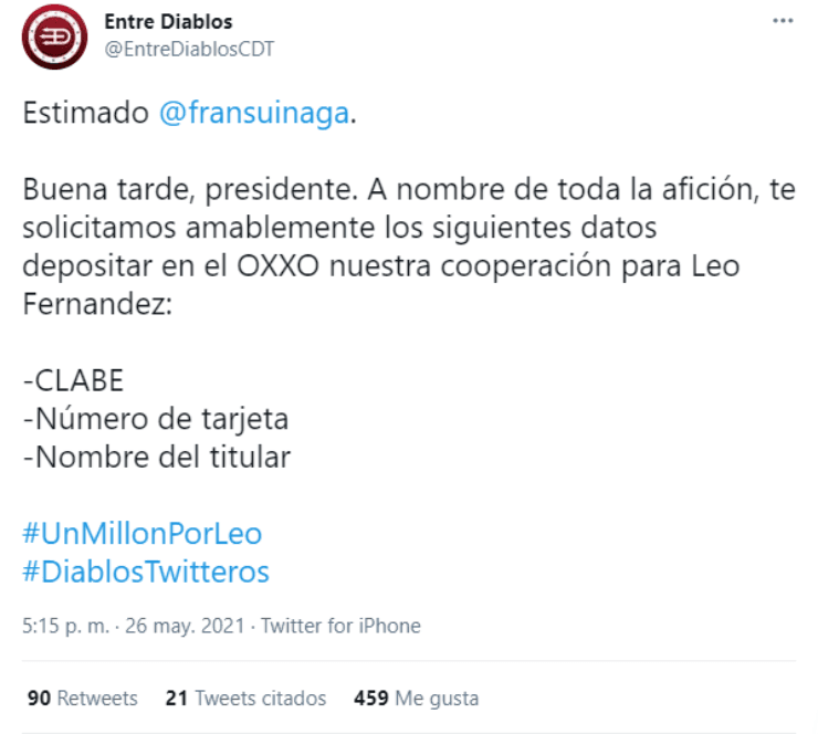 Coperacha por Leonardo Fernández