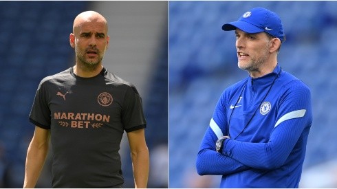 Pep Guardiola's City and Thomas Tuchel's Chelsea will clash for the highly desired Champions League trophy (Getty).