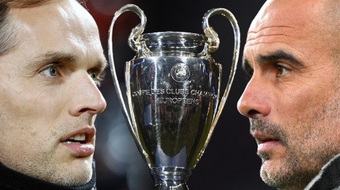 Thomas Tuchel of Chelsea (left) and Pep Guardiola of Manchester City (right). (Getty)