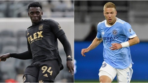 Jesus Murillo of Los Angeles FC (left) and Anton Tinnerholm of New York City FC (right). (Getty)