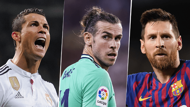 Cristiano Ronaldo, Gareth Bale y Lionel Messi los jugadores con más goles en finales de Champions (Fuente: Getty Images)