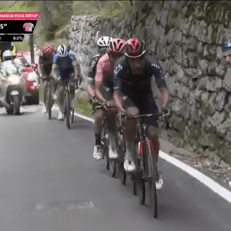 Video: la cátedra de ciclismo que dio Dani Martínez en la etapa 20 del Giro