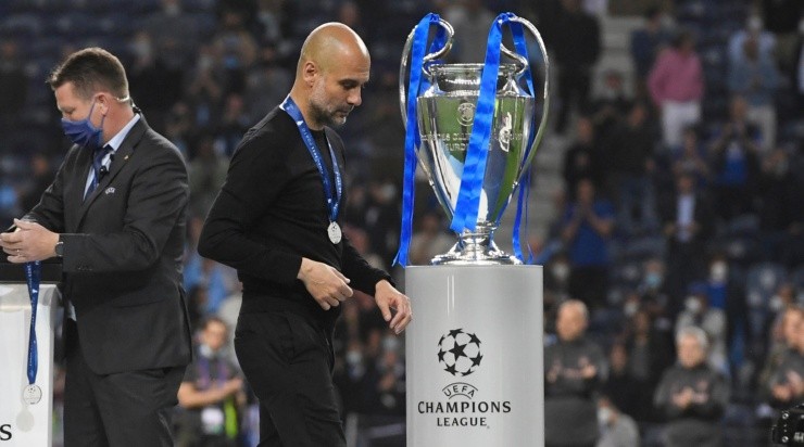 No pudo ser: Pep no le encontró la vuelta a la final y Chelsea ganó merecidamente. Foto: Getty.