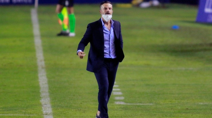 SAN LUIS POTOSI, MEXICO - AGOSTO 7: Rafael Puente, Director Tecnico del Atlas durante el juego de la jornada 3 del Torneo Guard1anes 2020 de la Liga BBVA MX en el Estadio Alfonso Lastras Ramirez el 7 de Agosto de 2020 en Aguascalientes, Mexico. (Foto: Cesar Gomez/JAM MEDIA)