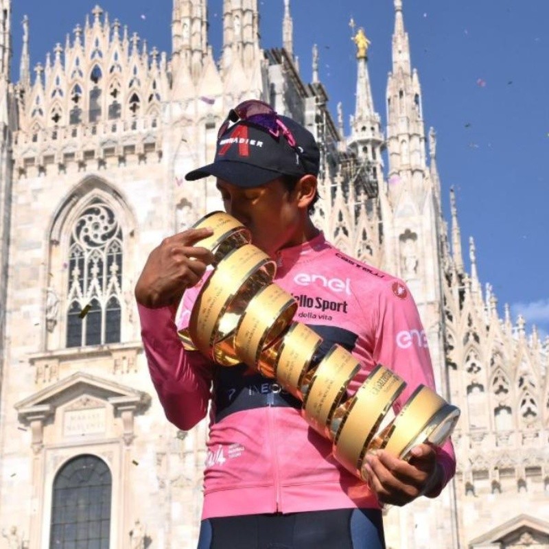 El botín que se llevó Egan Bernal, tras conseguir el Giro de Italia