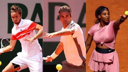 Roland Garros tendrá su segunda jornada con Medvedev, Federer y Williams liderando la programación
