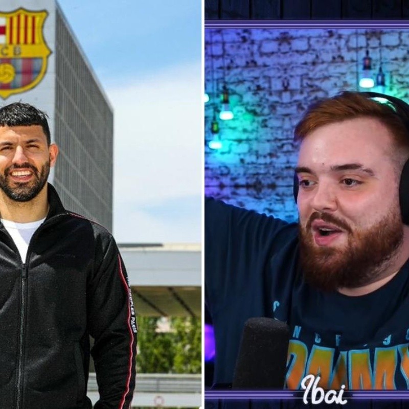 Así reaccionó Ibai al confirmarse el fichaje del Kun Agüero por el Barcelona