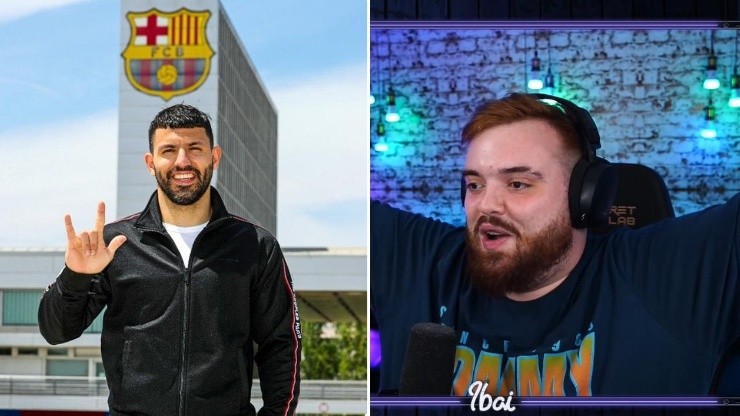 Así reaccionó Ibai al confirmarse el fichaje del Kun Agüero por el Barcelona