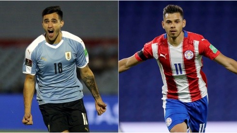 Uruguay and Paraguay face off in a thrilling game for South America World Cup Qualifiers 2022 (Getty).