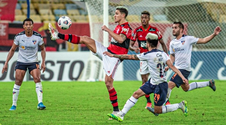 LDU deu trabalho ao Flamengo na 1ª fase da Libertadores - Foto: Marcelo Cortes/Flickr Oficial do Flamengo/Divulgação.
