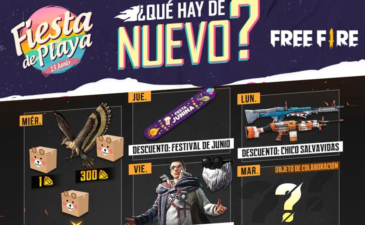 Free Fire Garena presenta la nueva agenda semanal con una sorpresa