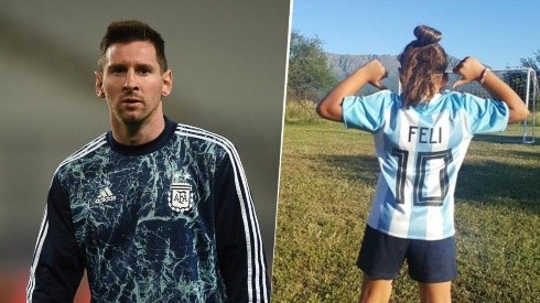 Lionel Messi y Felicitas Flores