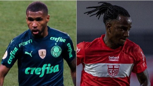 Palmeiras e CRB se enfrentam nesta quinta-feira (Foto: Getty Images e Alisson Frazao/AGIF)