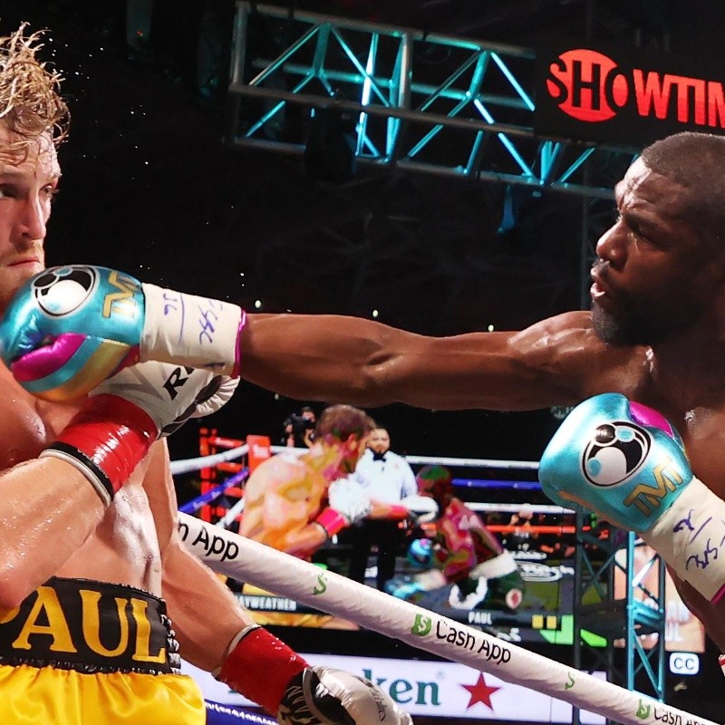 Mayweather no arriesgó, igualó con Logan Paul y se llevó abucheos