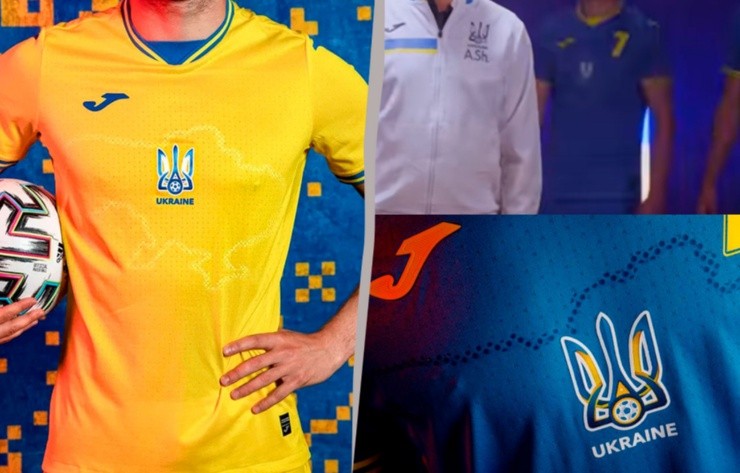 Camiseta local y visitante de Ucrania.
