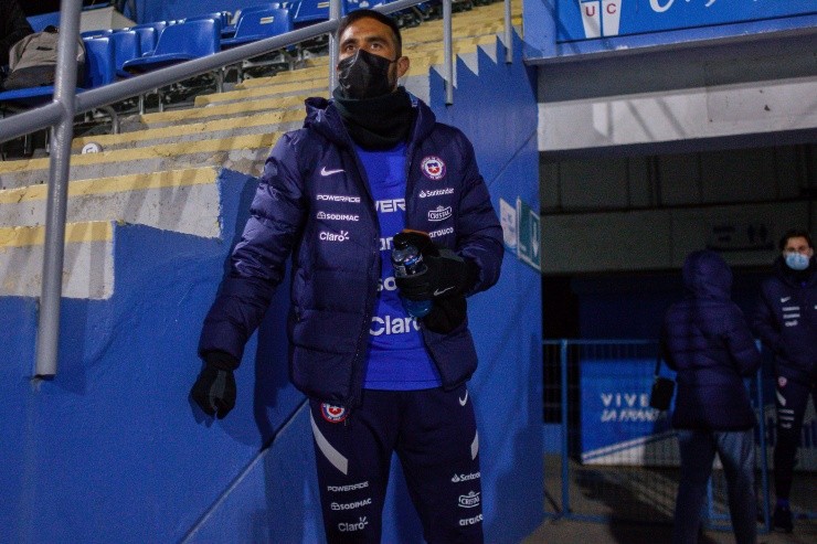 Claudio Bravo en el estadio San Carlos de Aqoquindo 