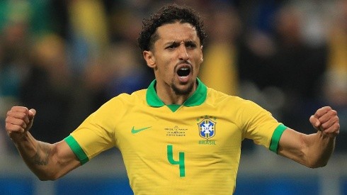 Marquinhos foi o capitão do Brasil na partida diante do Paraguai (Foto: Getty Images)