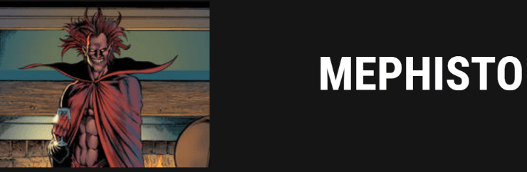 Mephisto en la web oficial de Marvel (marvel.com)
