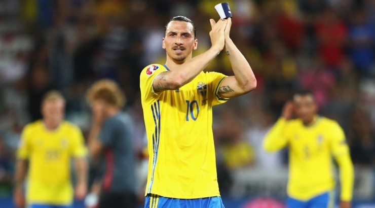Zlatan Ibrahimovic of Sweden. (Getty)