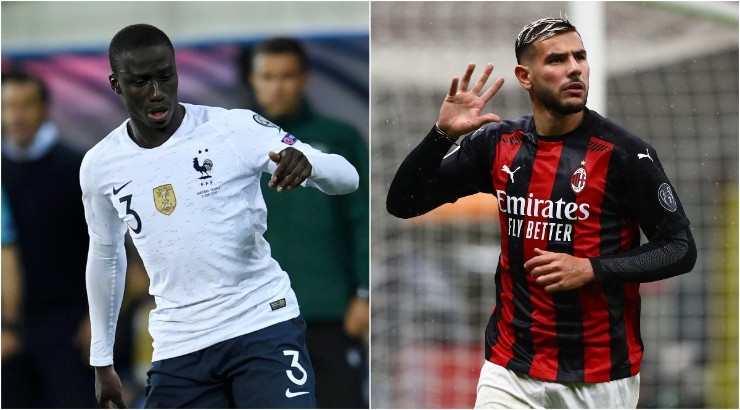 Ferland Mendy (left) and Theo Hernandez (right) of France. (Getty)