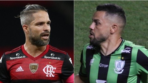 Flamengo e América-MG se enfrentam neste domingo (Foto: Getty Images e Fernando Moreno/AGIF)