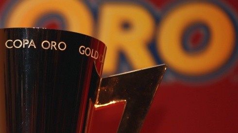 Parte del trofeo de la Copa Oro de Concacaf