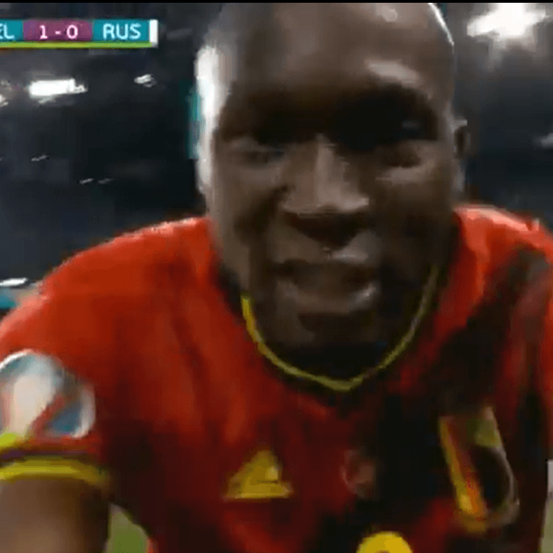 Video: Lukaku marcó un gol para Bélgica, se acercó a la cámara y le dijo esto a Eriksen