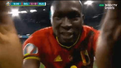 Video: Lukaku marcó un gol para Bélgica, se acercó a la cámara y le dijo esto a Eriksen