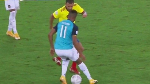 El caño de Cardona jugando para Colombia