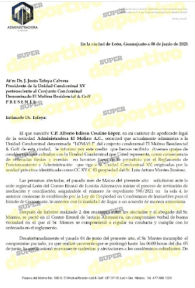 Denuncia contra Chapito Montes