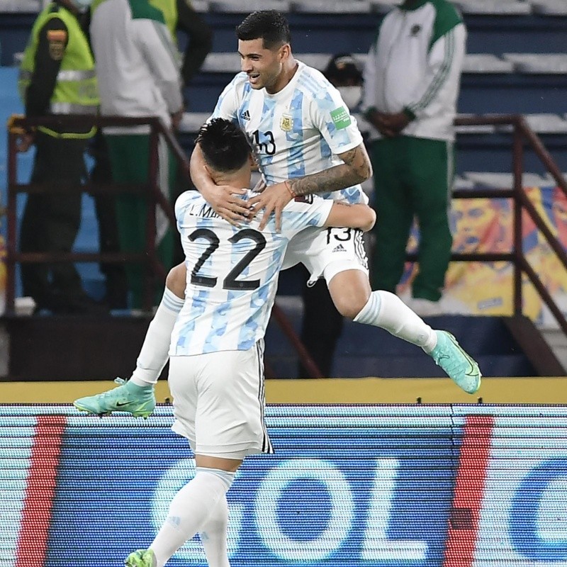 Buena noticia: Cristian Romero se entrena a la par del resto del plantel argentino