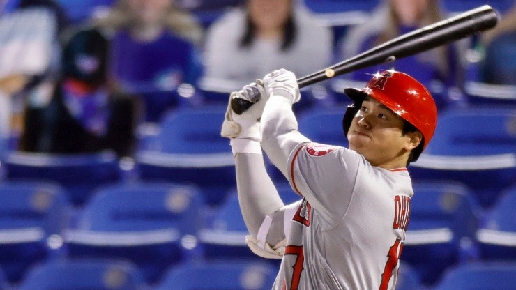 Shohei Ohtani, con 18 jonrones está a cuatro del líder en ese departamento (Getty Images)