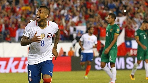 Arturo Vidal marcó en el último Chile vs. Bolivia por Copa América