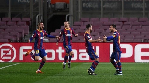 FC Barcelona celebrando un gol