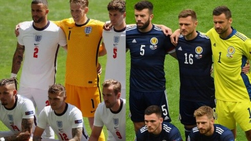 Inglaterra y Escocia se miden en la Eurocopa 2020.