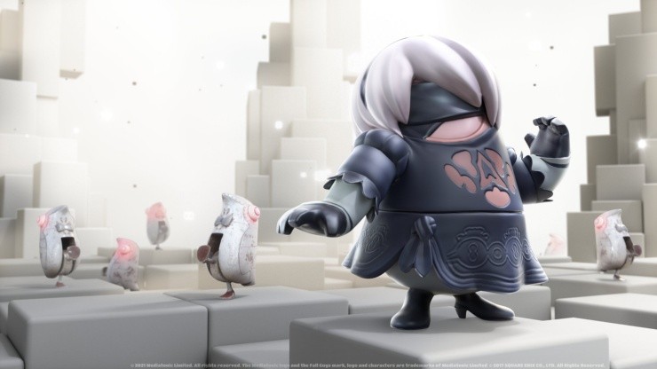 El skin de 2B de NieR: Automata en Fall Guys ya está disponible