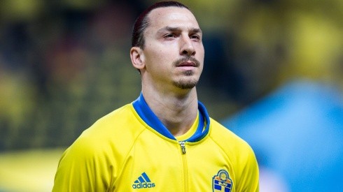 Zlatan Ibrahimovic while playing for Sweden. (Getty)