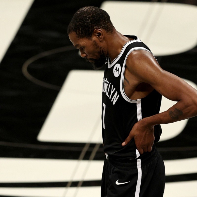 Kevin Durant se quedó sin nafta en el juego 7 de Nets vs. Bucks