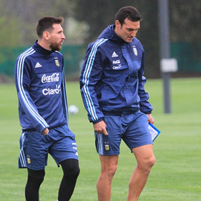 Scaloni se reunió con Messi para pedirle que se tome franco