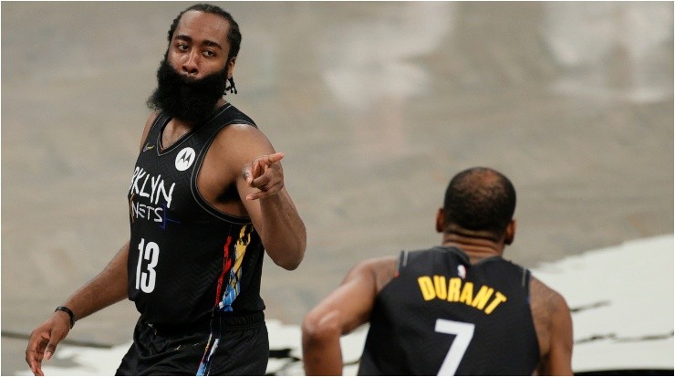 James Harden y Kevin Durant (Foto: Getty)