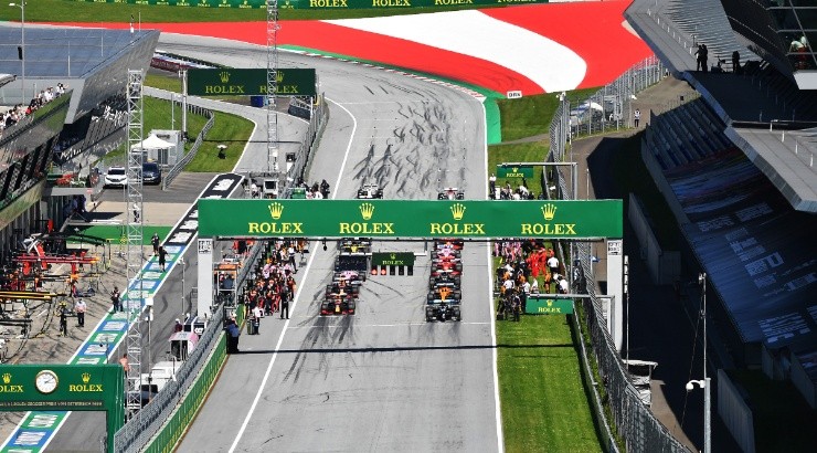 A general view of the Formula One Grand Prix at Red Bull Ring. (Getty)