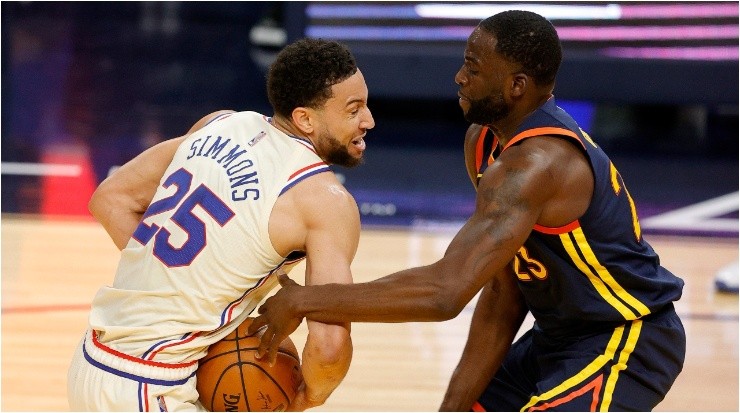 Ben Simmons &amp; Draymond Green. (Getty)