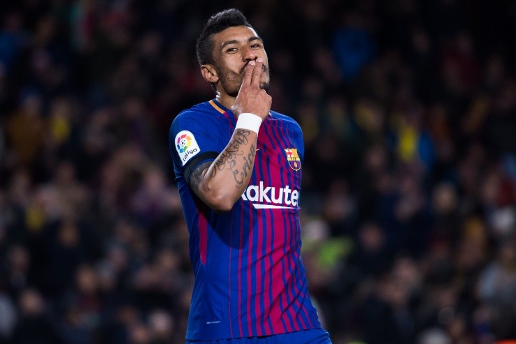 Paulinho con el Barcelona.
