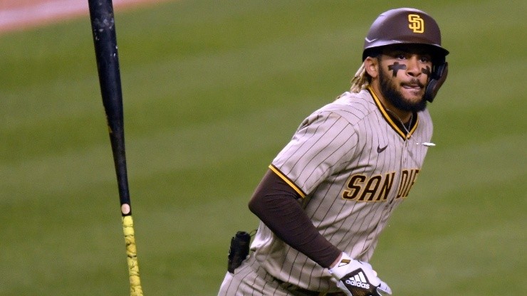 Fernando Tatis Jr. tuvo su primer juego de tres jonrones en la MLB (Getty Images)