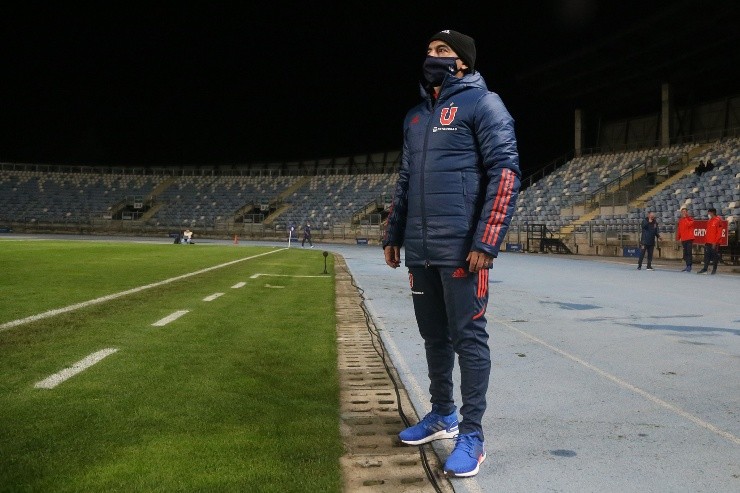 Esteban Valencia en la Universidad de Chile vs San Luis en El Teniente por Copa Chile 2021