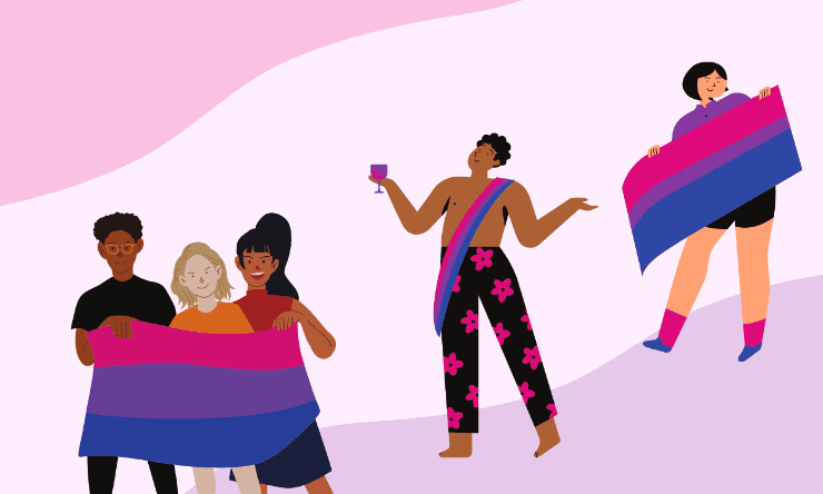 Bandera del orgullo bisexual